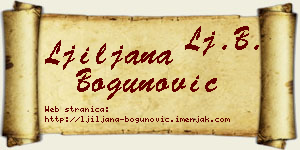 Ljiljana Bogunović vizit kartica